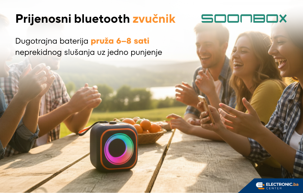 Prijenosni bluetooth zvučnik FM radio SOONBOX S3000MINI plavi