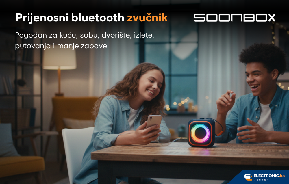 Prijenosni bluetooth zvučnik FM radio SOONBOX S3000MINI plavi
