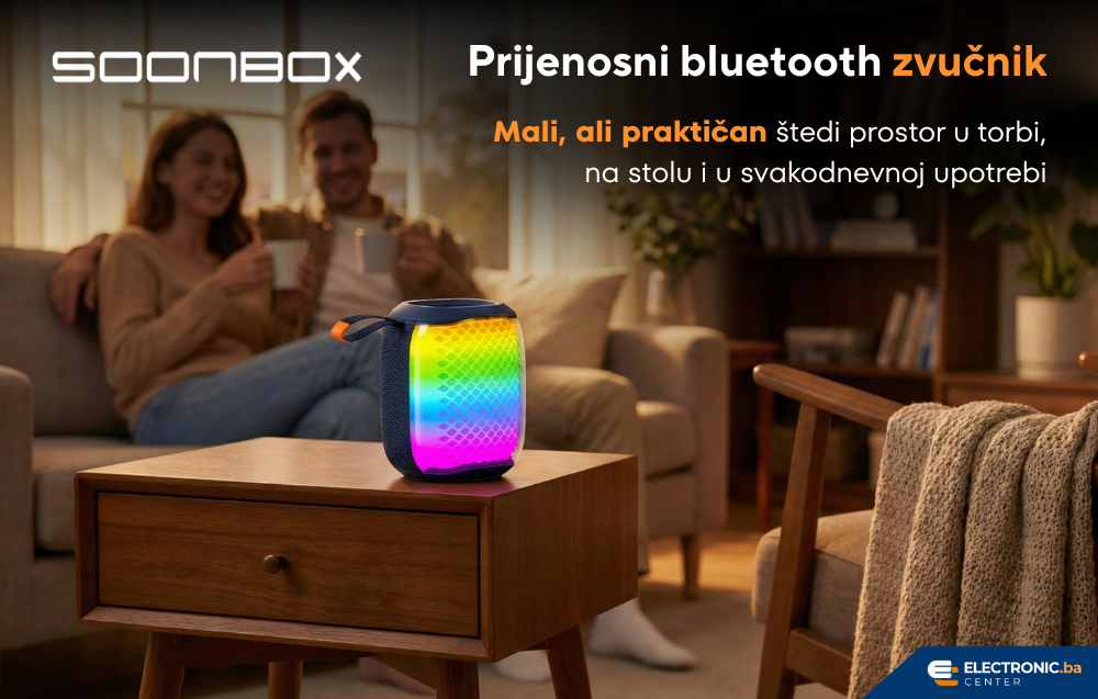 Prijenosni bluetooth zvučnik FM radio SOONBOX S3500MINI plavi