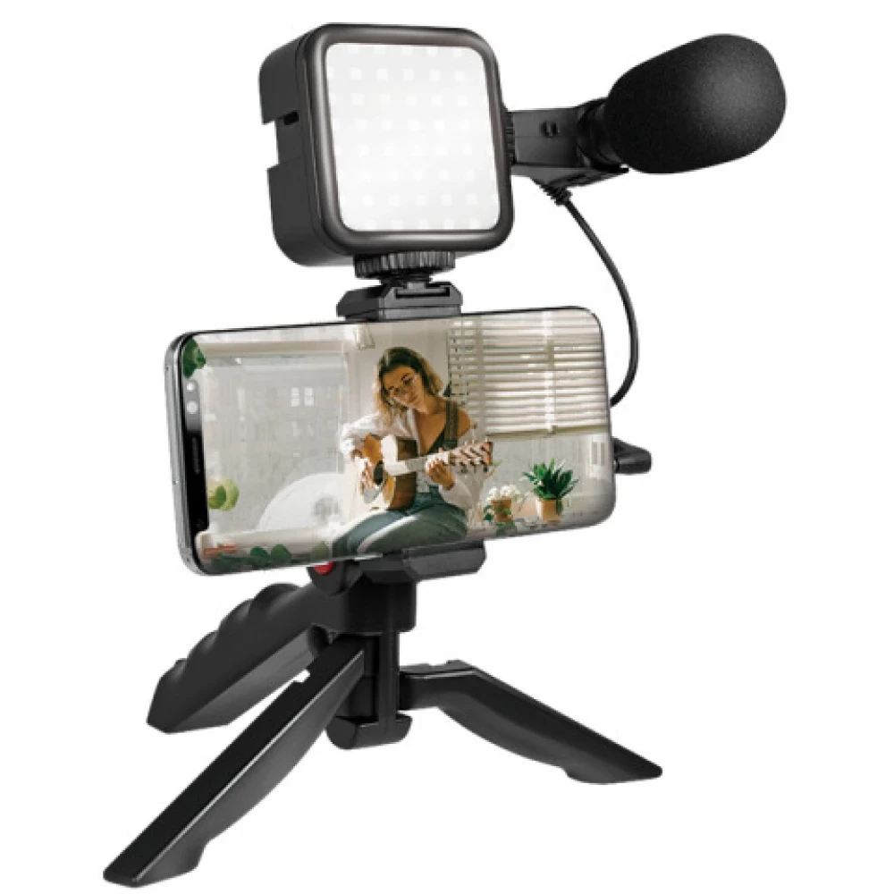 Nosac za mobitel 4,7-7" VLOGGER sa LED i mikrofonom