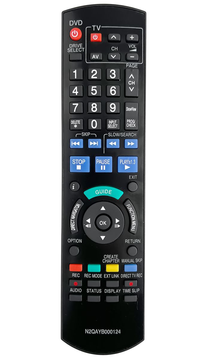 Daljinski upravljač za TV DVD PANASONIC N2QAYB000124