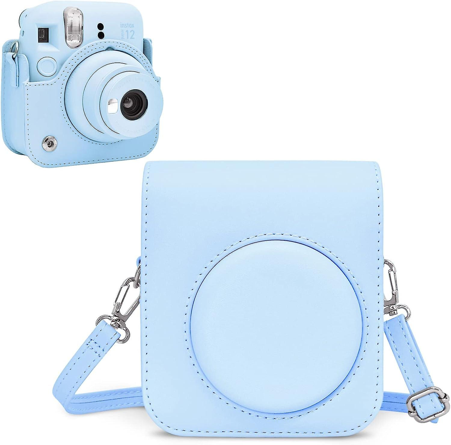 Zaštitna kožna futrola za FUJIFILM INSTAX Mini 12 aparat pastel blue