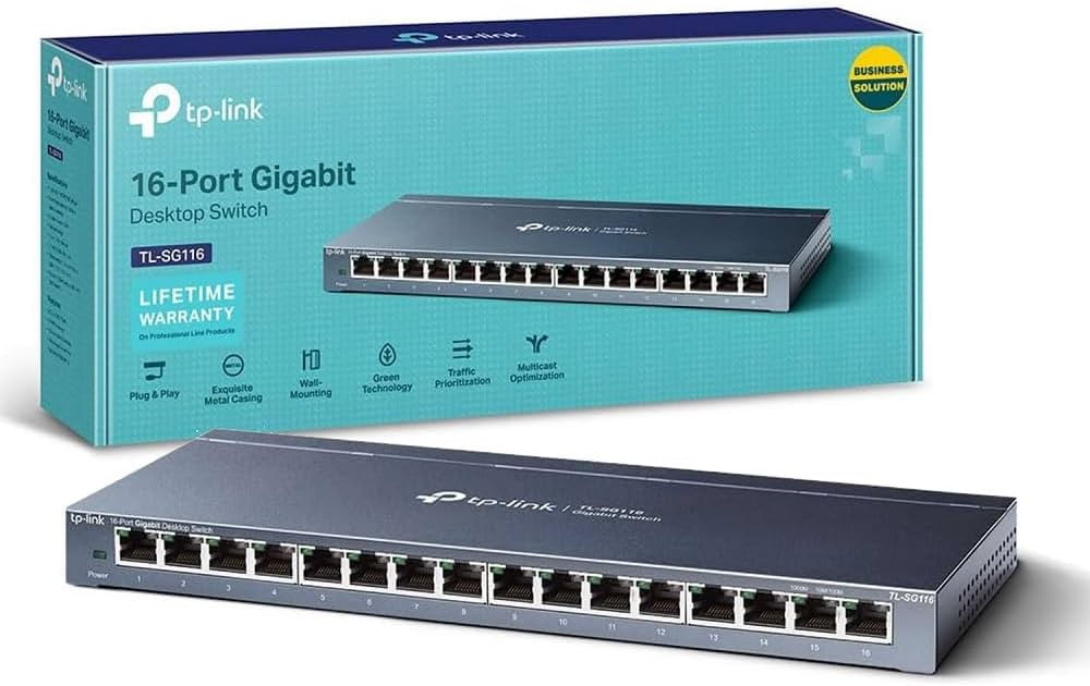 Gigabitni 16 portni switch TP LINK TL-SG116