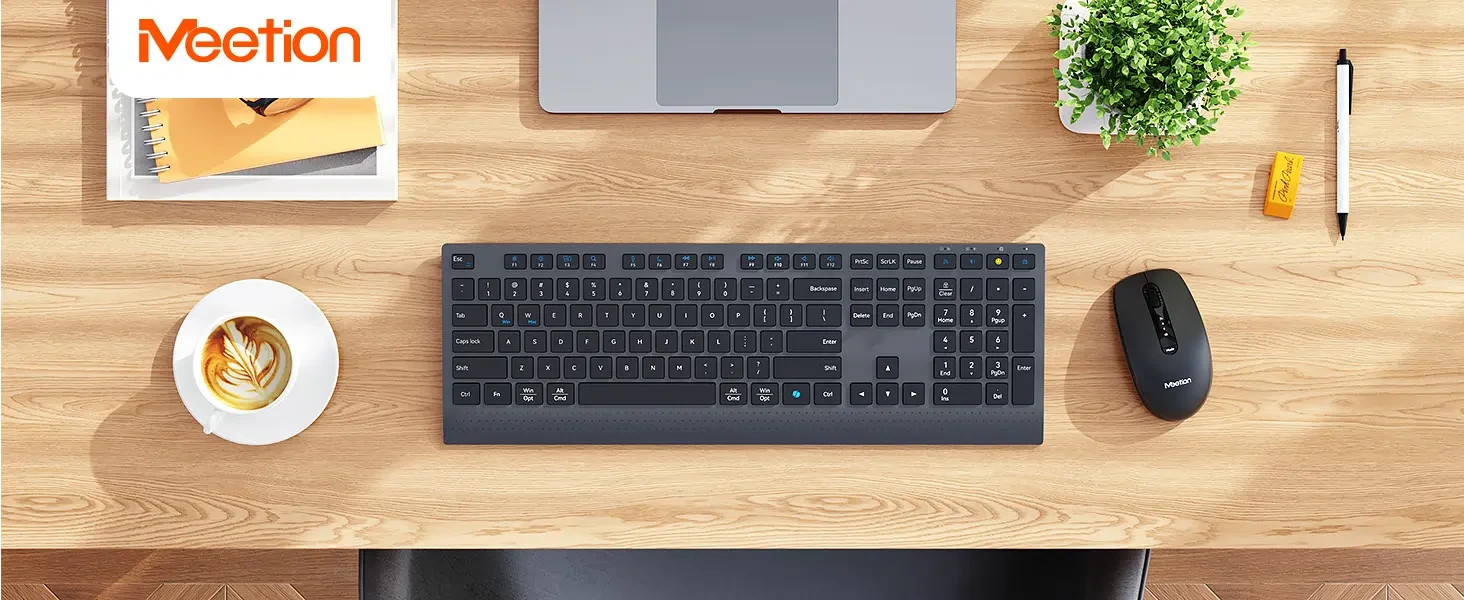 Elegantni bežični bluetotoh set tastatura + miš MEETION C2000
