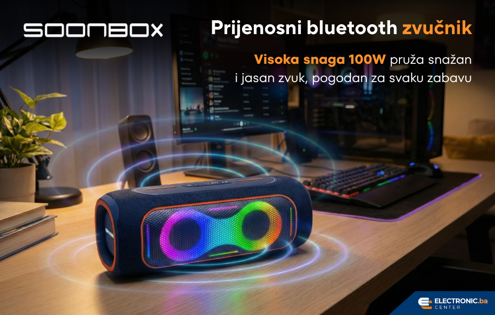 Prijenosni bluetooth zvučnik SOONBOX S8600MAX plavi