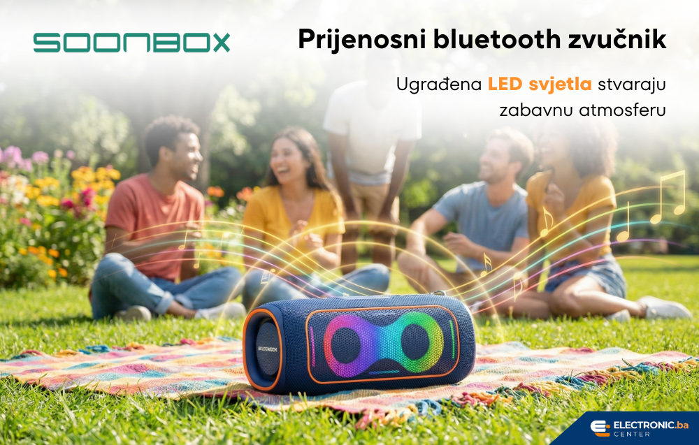 Prijenosni bluetooth zvučnik SOONBOX S8600MAX plavi