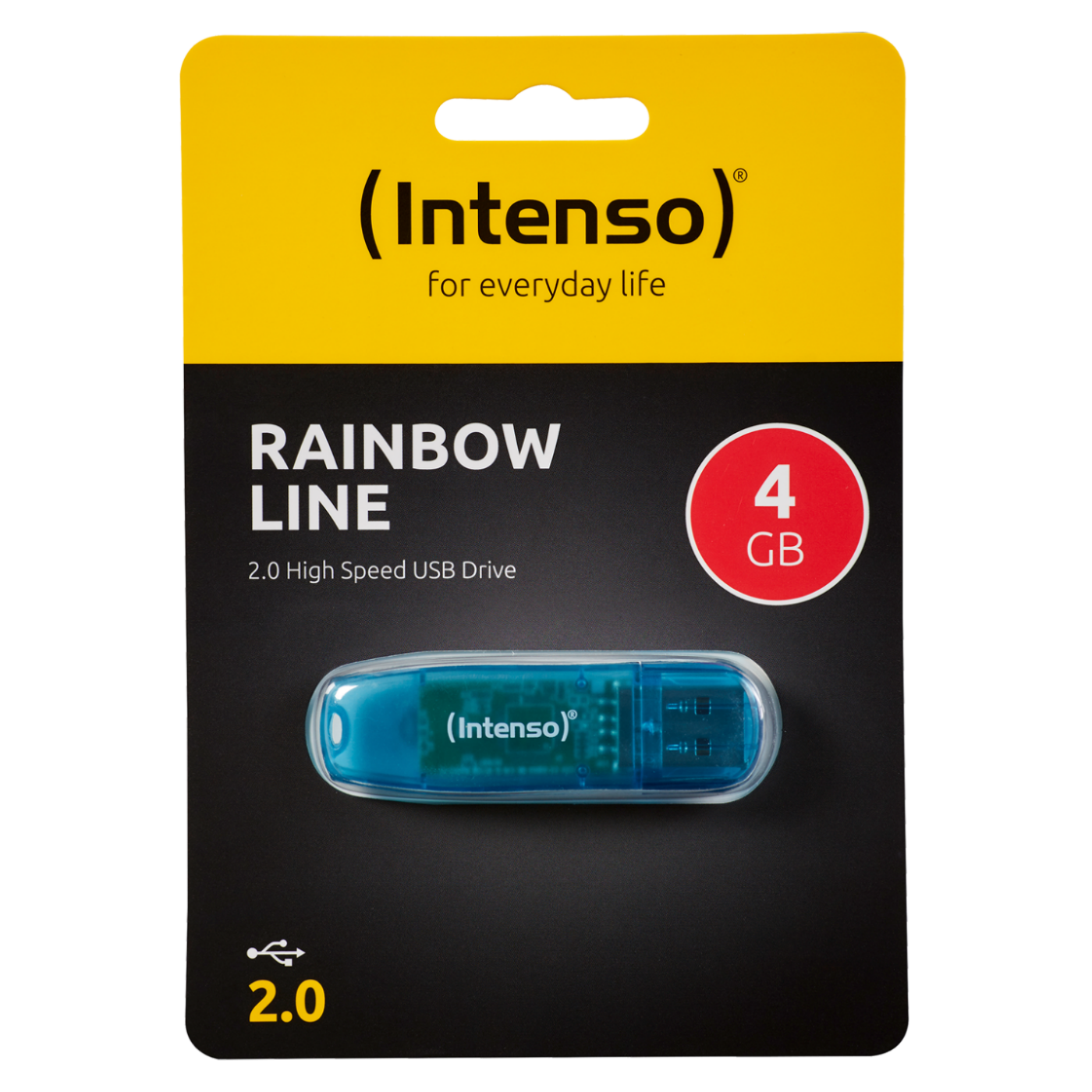 USB stick flash drive RAINBOW LINE INTENSO 2.0 4GB
