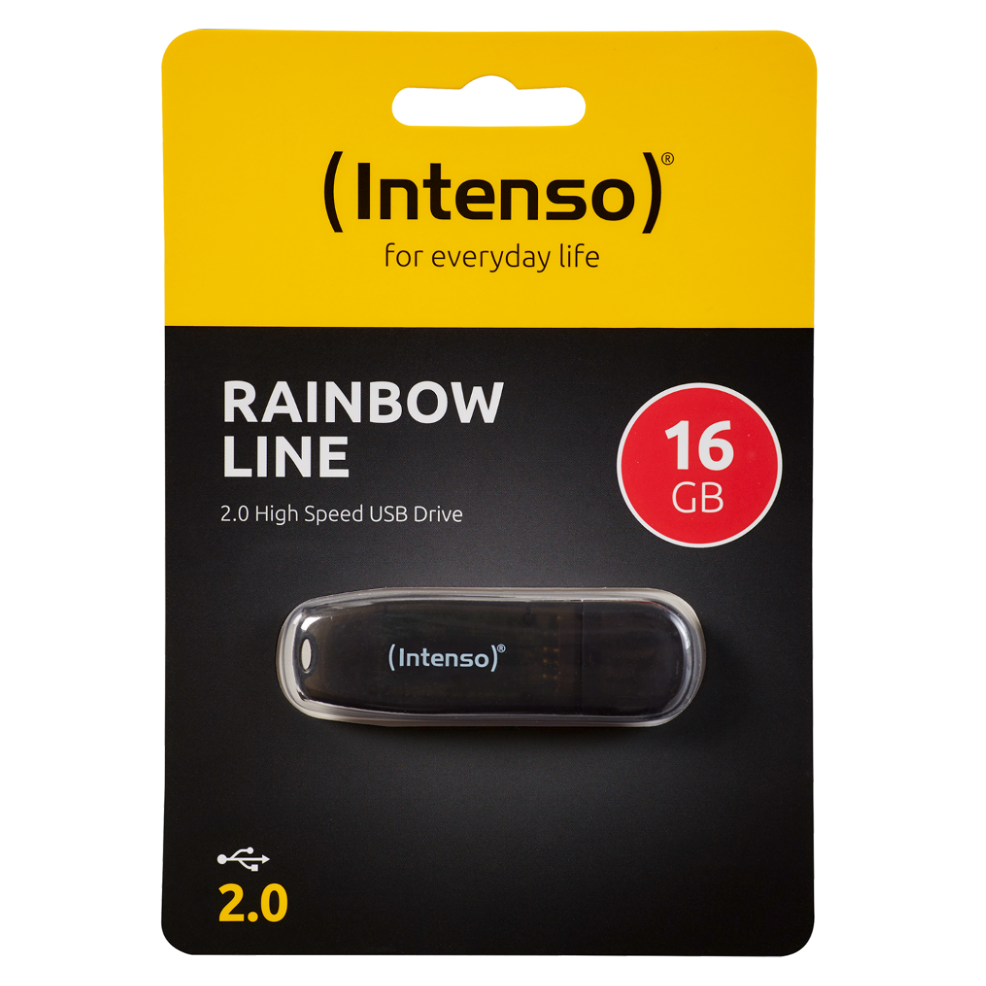 USB stick flash drive 16GB RAINBOW LINE INTENSO