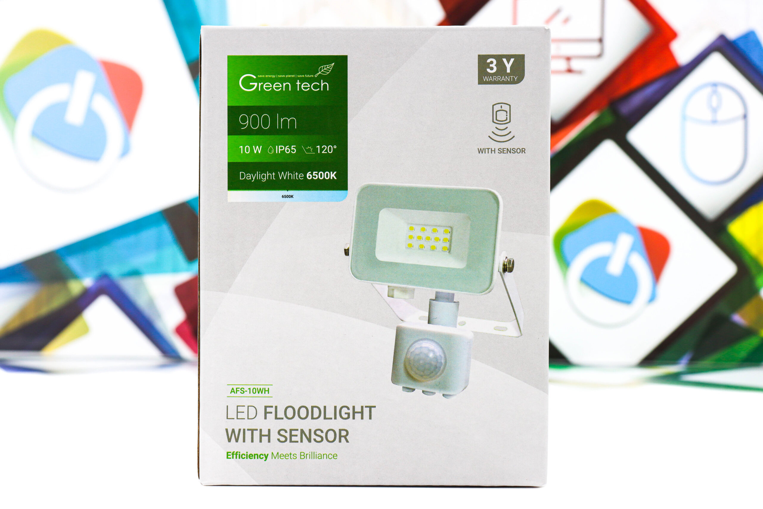 LED reflektor sa senzorom 10W 6500K IP65 GREEN TECH