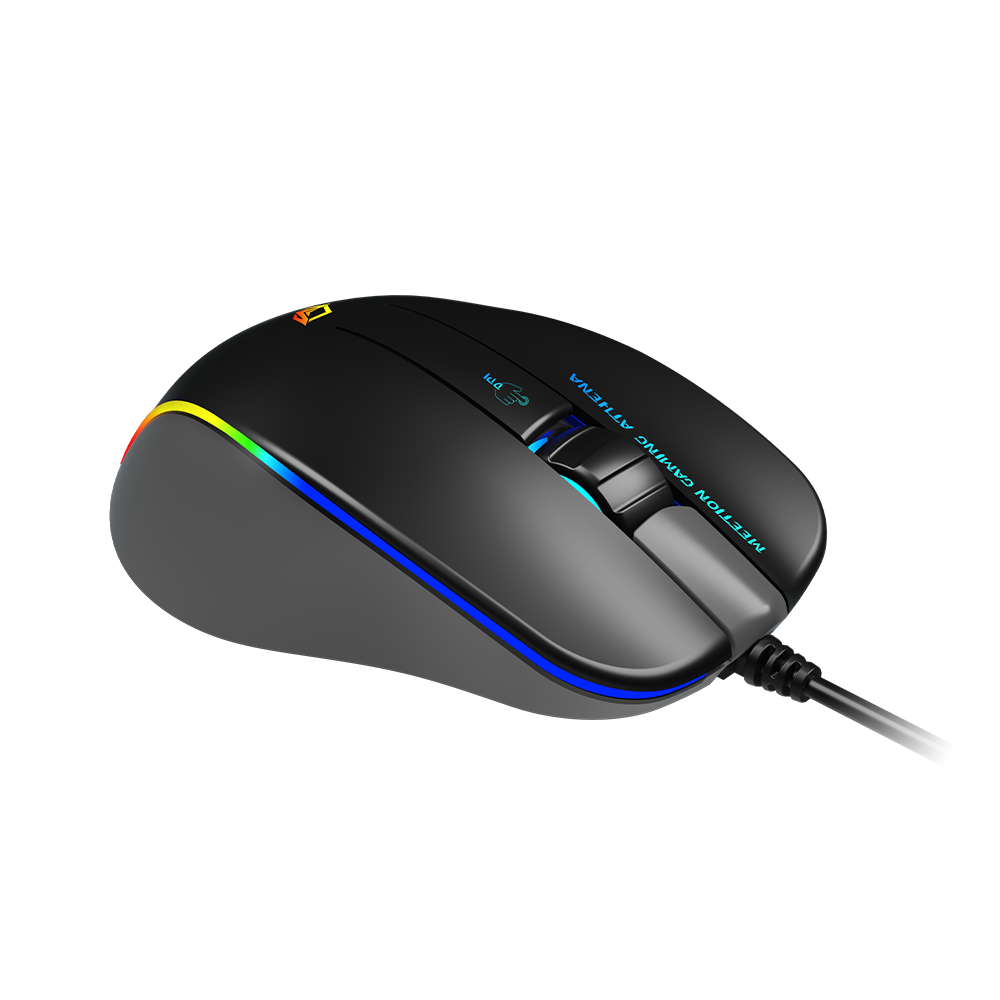Žični USB gaming miš sa RGB osvjetljenjem MEETION GM23 crni