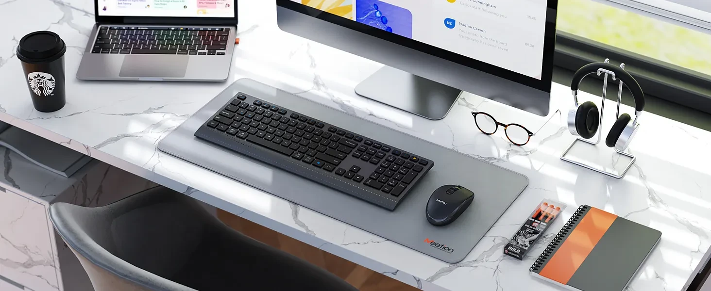 Elegantni bežični bluetotoh set tastatura + miš MEETION C2000