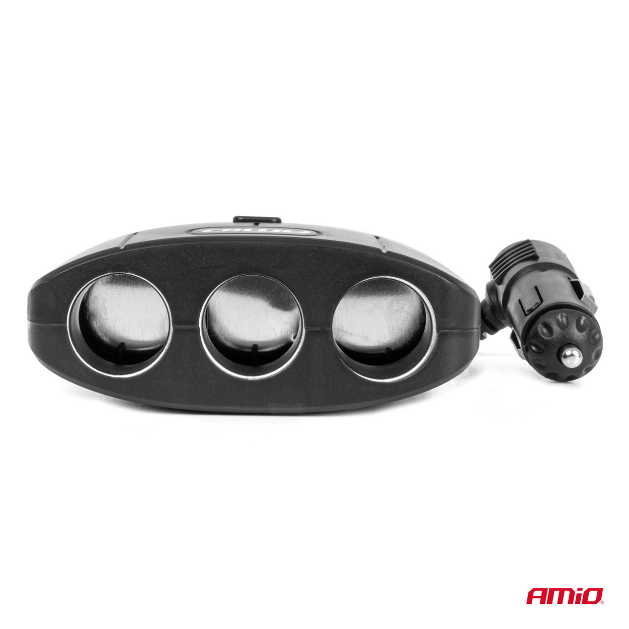 Razdjenik za auto upaljač  sa 3 utičnice i 2 USB porta 100W AMIO
