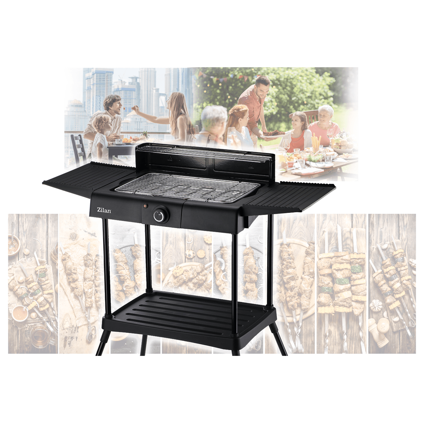 Samostojeći električni roštilj ZILAN ZLN3789