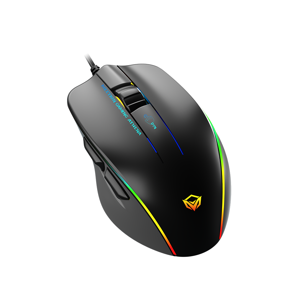 Žični USB gaming miš sa RGB osvjetljenjem MEETION GM23 crni