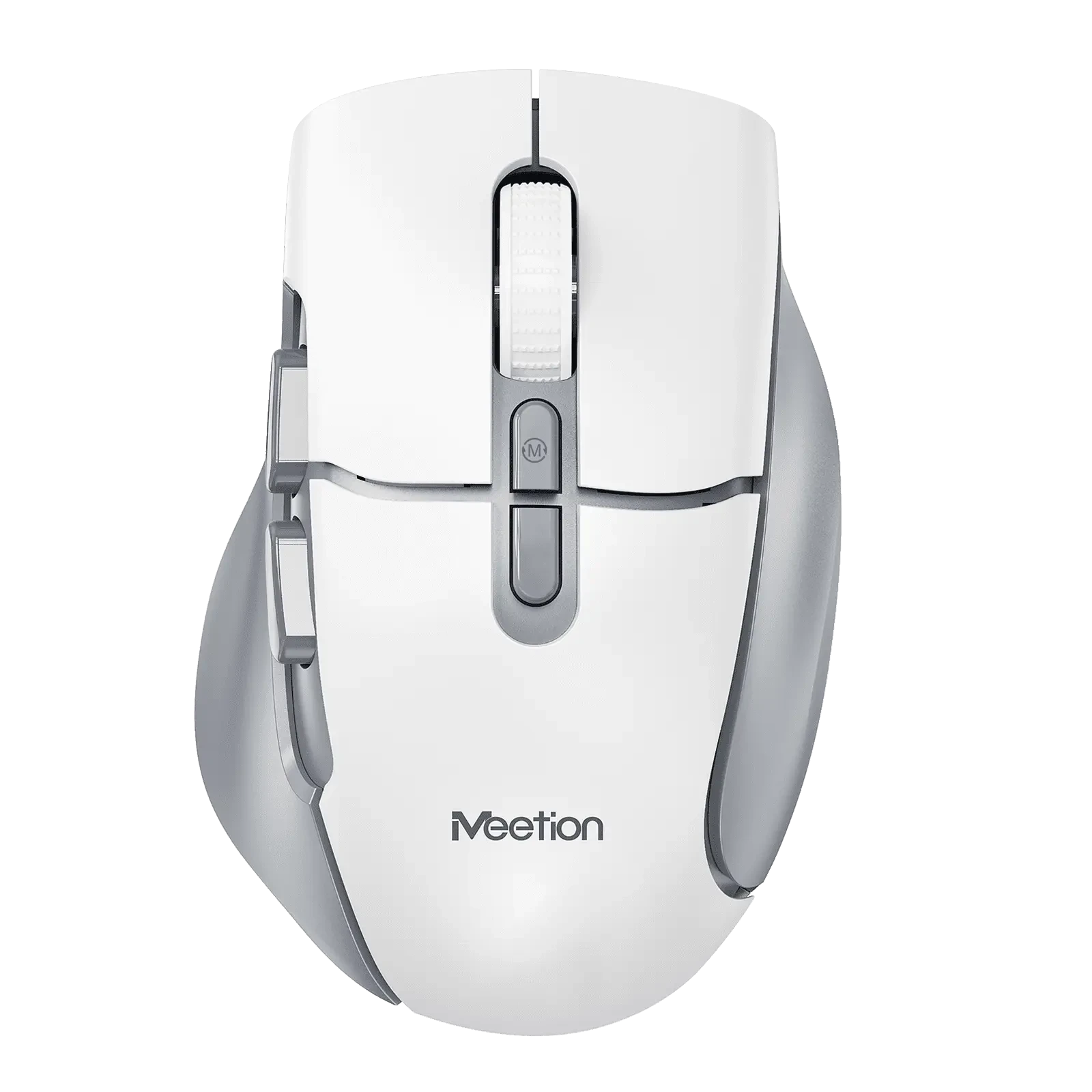 Ergonomski bežični bluetooth miš MEETION BTM001 bijelo sivi