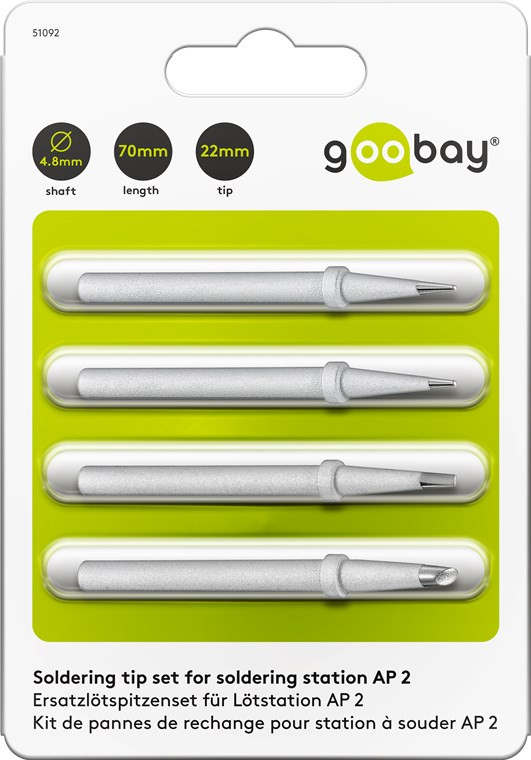 Set vrhova za lemnu stanicu AP2 4/1 GOOBAY