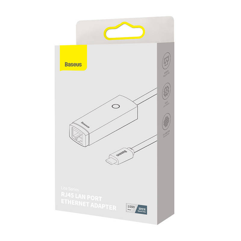 Mrežni adapter BASEUS USB-C na RJ45 10/1000MBs