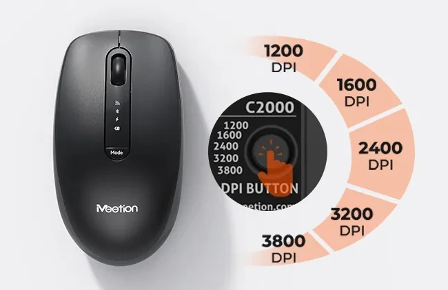 Elegantni bežični bluetotoh set tastatura + miš MEETION C2000