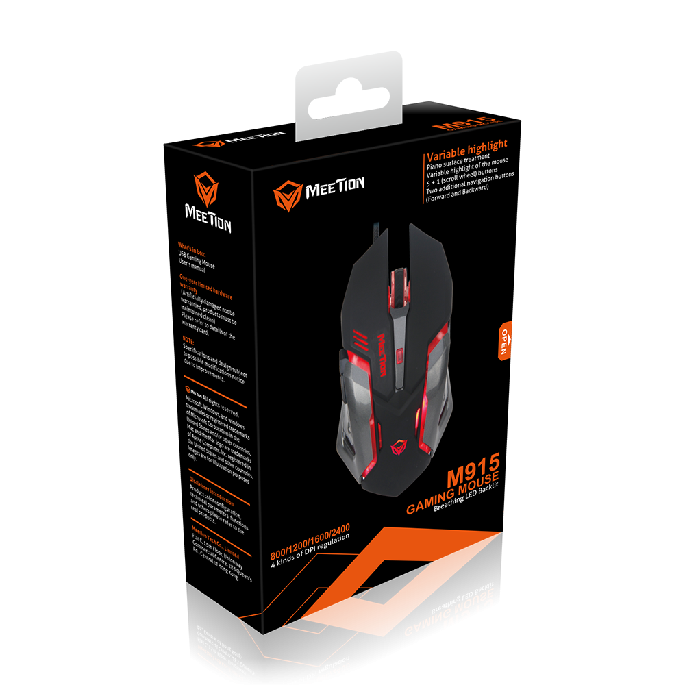 Gaming miš sa LED osvjetljenjem MEETION M915