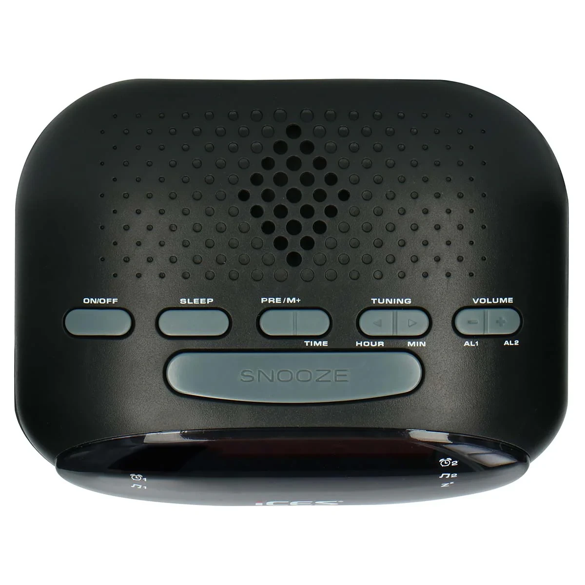 Digitalni sat sa alarmom i FM radiom ICES ICR-210 crni