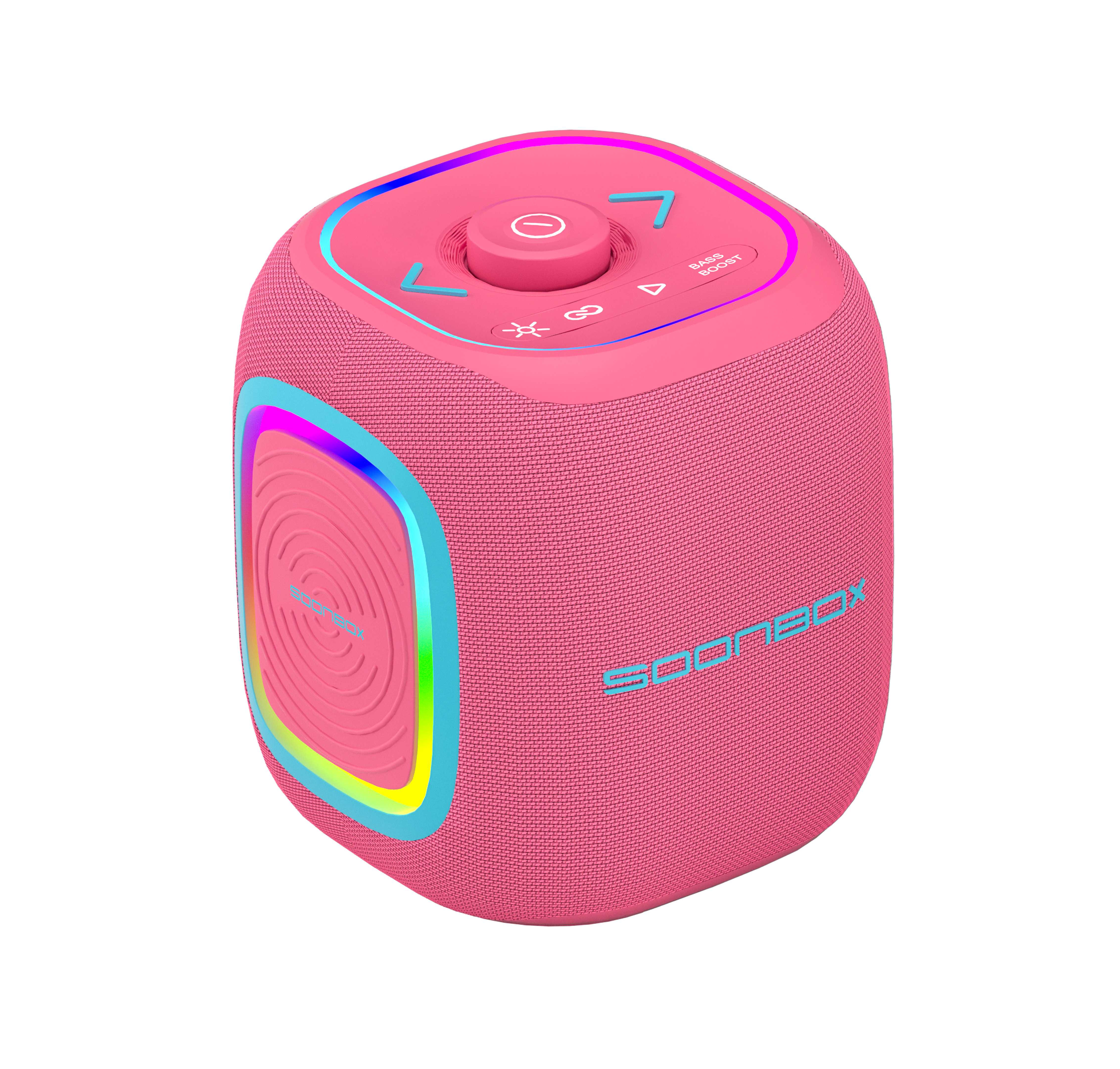 Prijenosni bluetooth zvučnik FM radio SOONBOX S3700MINI rozi