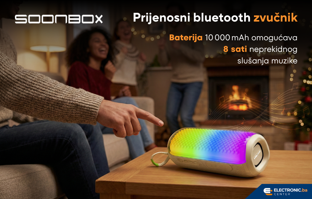 Prijenosni bluetooth zvučnik FM radio SOONBOX S3500PRO bež