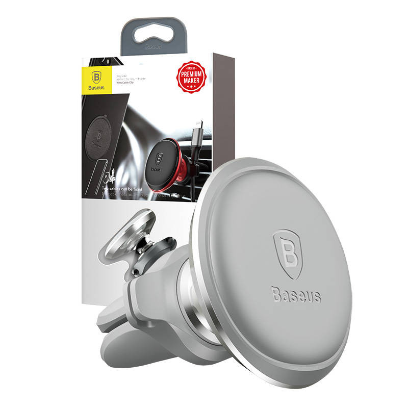 Magnetni auto nosač za telefon BASEUS sivi