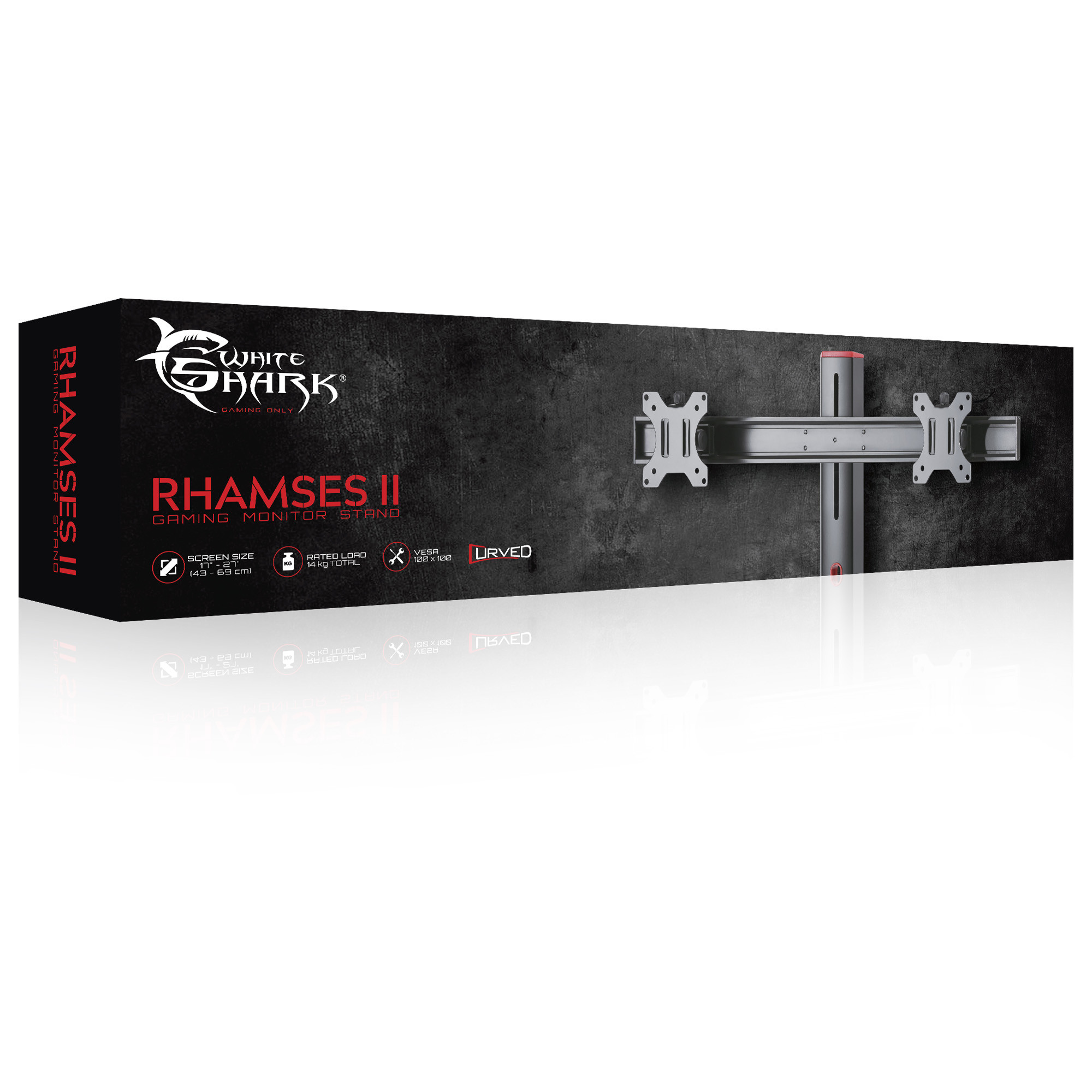 Nosač za dva monitora WHITE SHARK GMS-3202 Rhamses-II