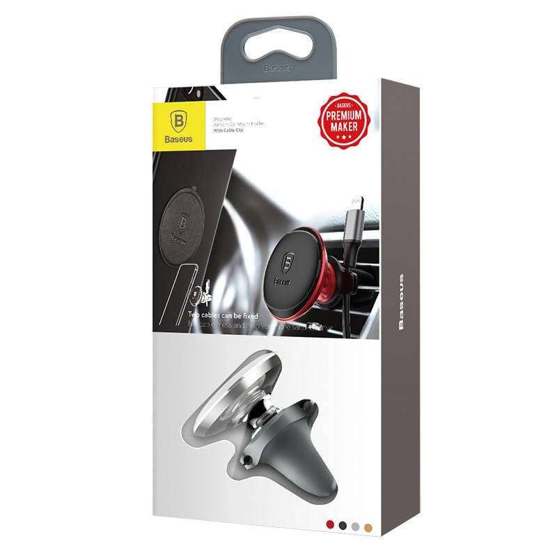 Magnetni auto nosač za telefon BASEUS sivi