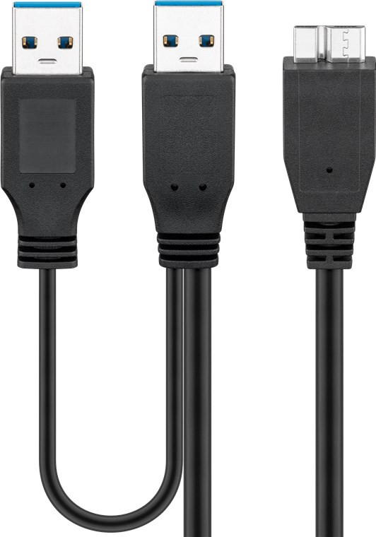Kabal 2x USB-A na microUSB-B 30cm
