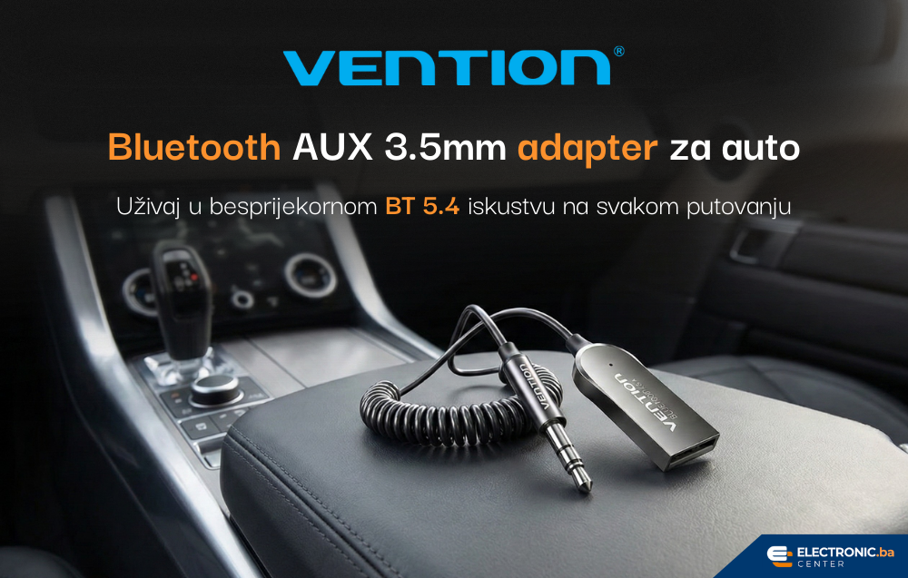 Bluetooth AUX 3.5mm adapter za auto VENTION