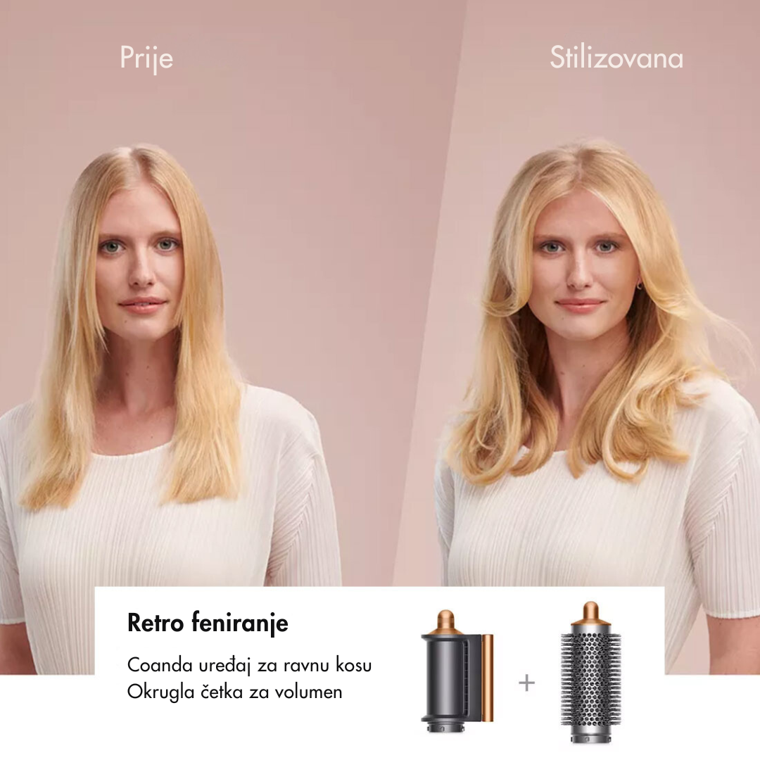 Uvijač za kosu DYSON Airwrap Lite Long Bright Nickel/Bright Copper