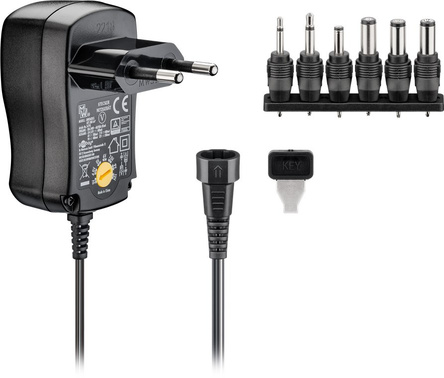 Univerzalni napojni ispravljač 3-12V 600mA 18W GOOBAY