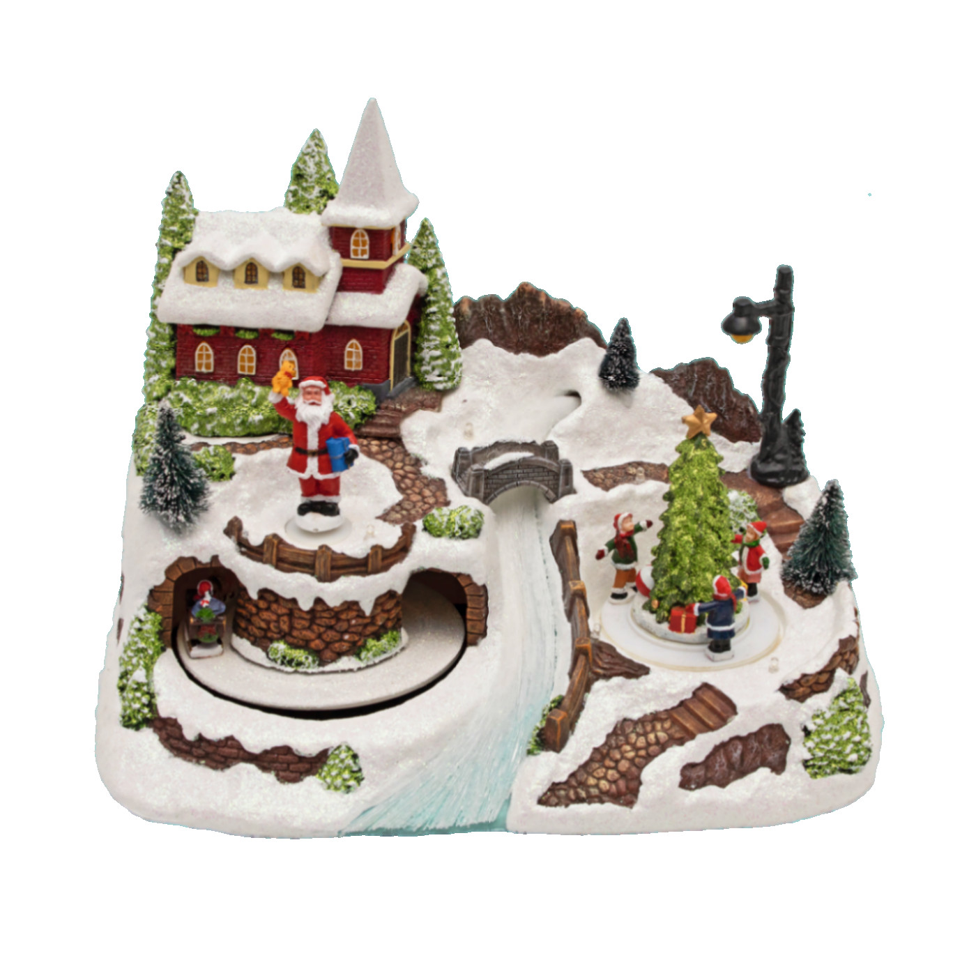 Dekorativna LED rasvjeta diorama božično selo HOME