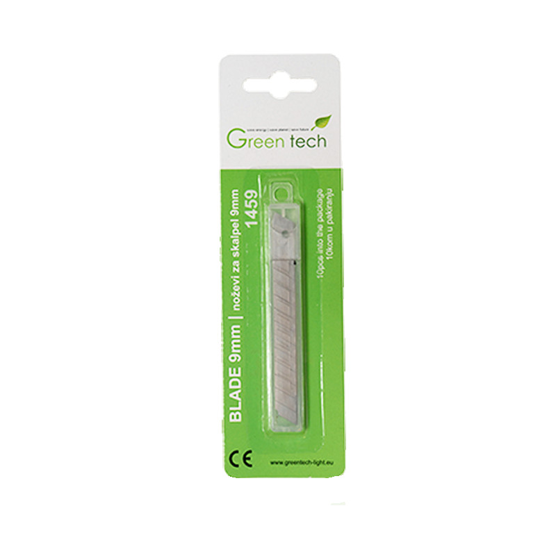 Nož za sklapel 9mm 10/1 GREEN TECH