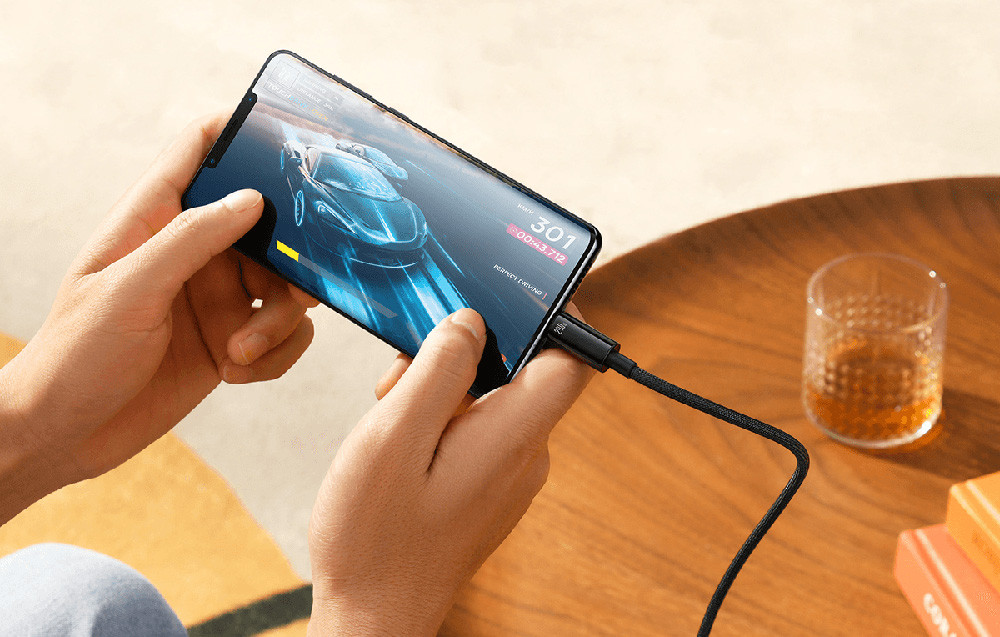 Super brzi USB-C kabal BASEUS Tungsten Gold 3m