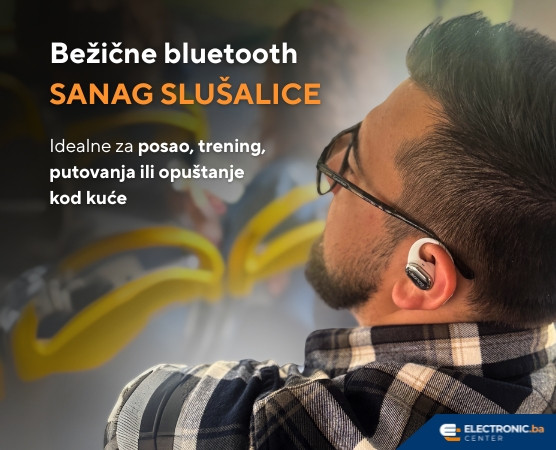 Udobne bežične bluetooth slušalice SANAG bijele