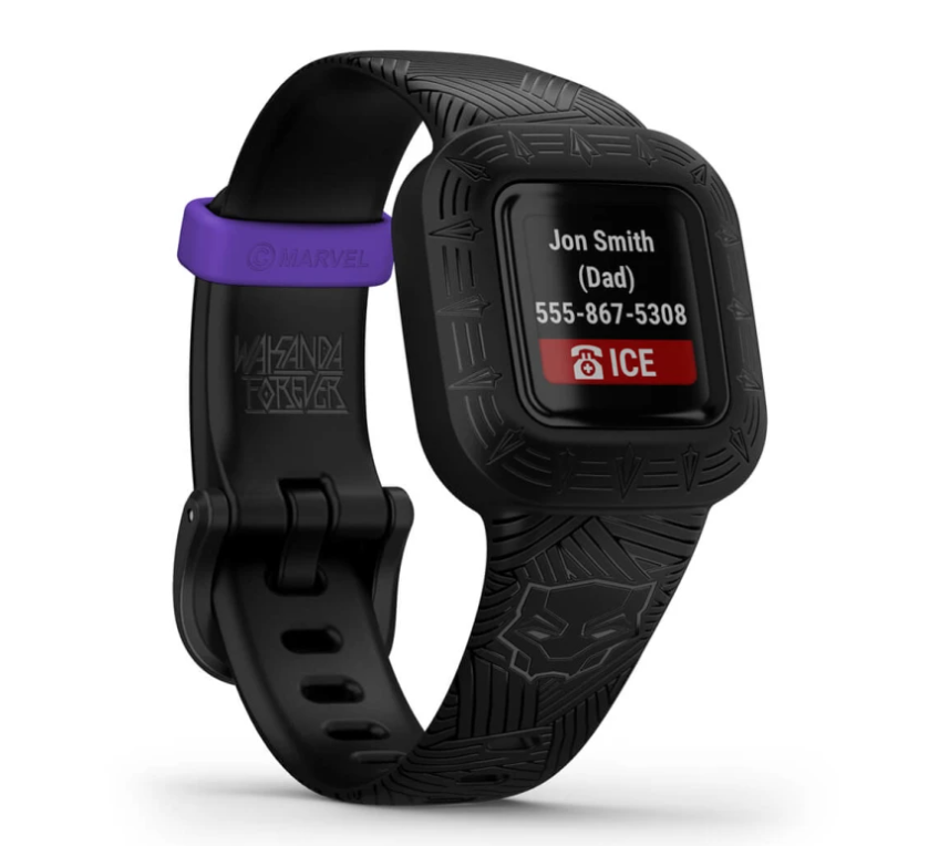 Pametni sat GARMIN Vivofit JR 3 Marvel Black Panther