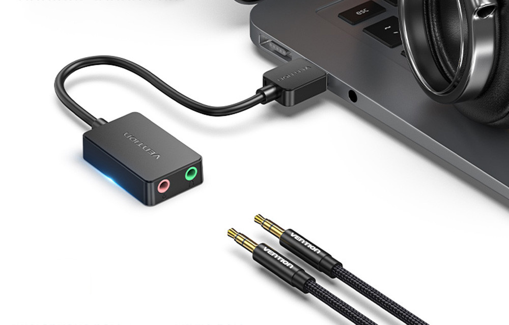 Externa USB zvučna kartica 2 x 3.5MM VENTION 0.15m