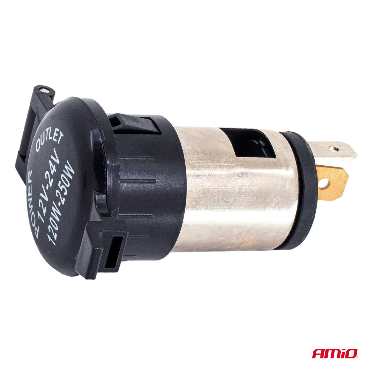 Auto utičnica sa poklopcem 250W 12V-24V AMIO 04434