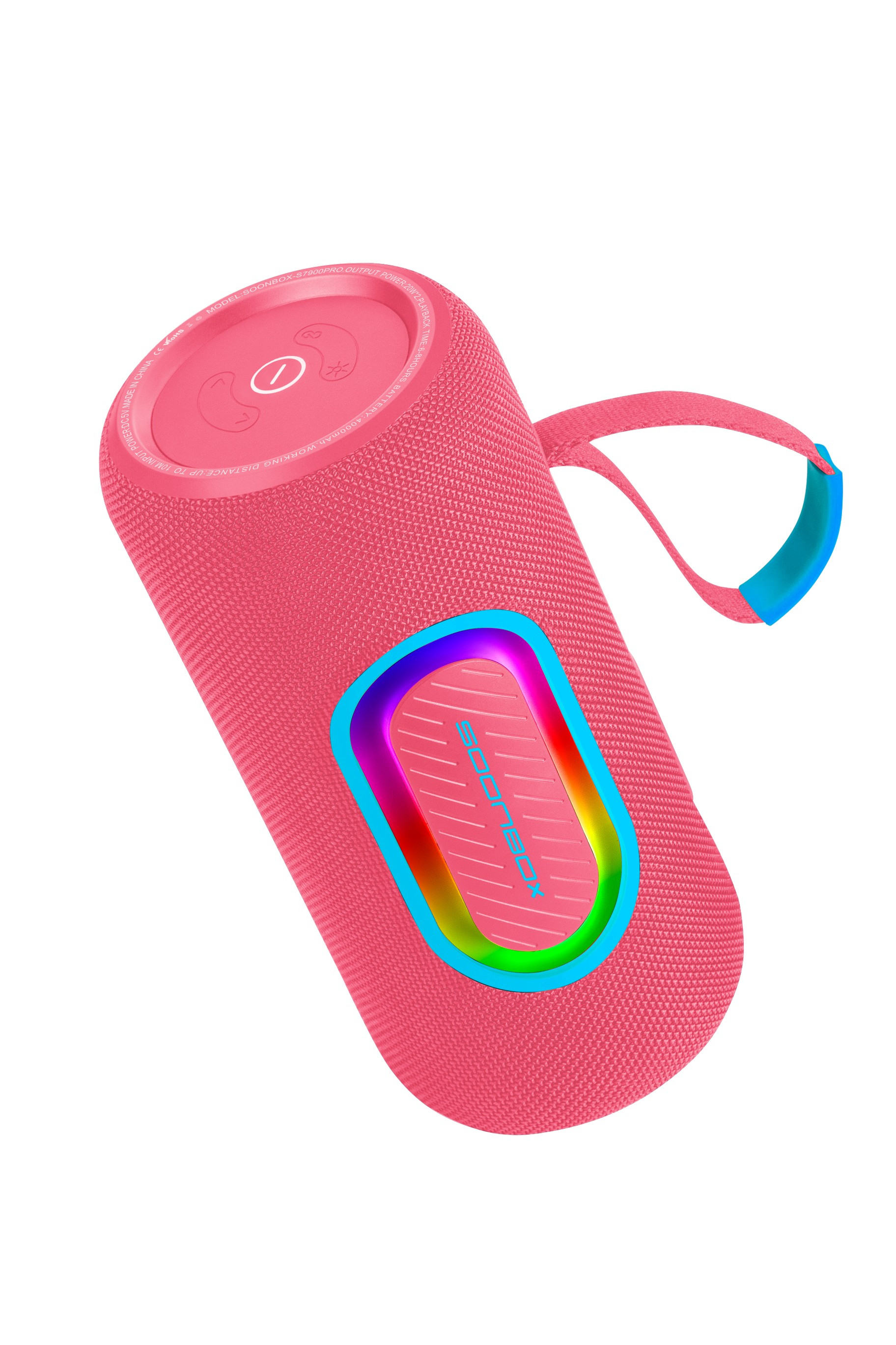 Prijenosni bluetooth zvučnik FM radio SOONBOX S7900PRO rozi