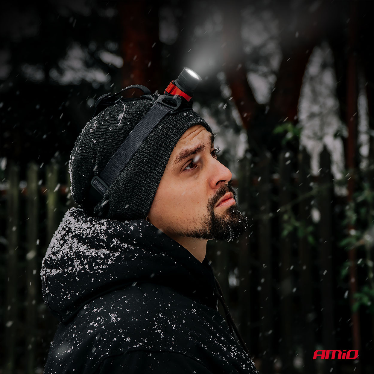 Naglavna punjiva T6 LED lampa sa senzorom pokreta AMIO