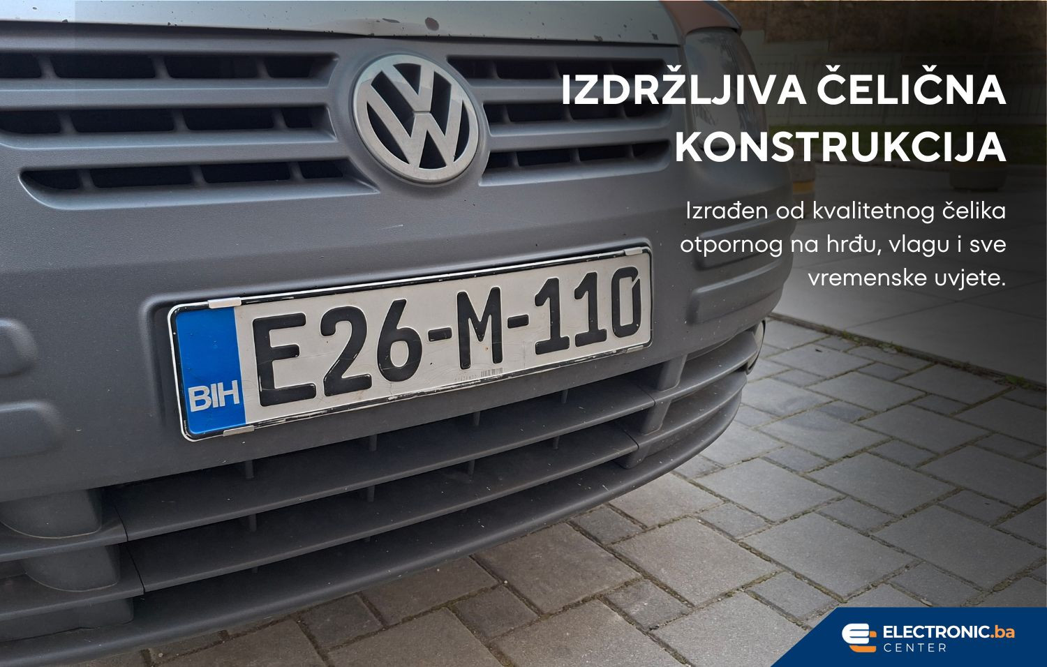 Metalni nevidljivi skriveni nosač za tablice bez okvira SET 2 kom