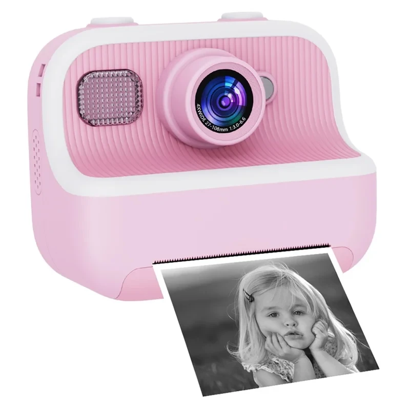 Dječiji fotoaparat sa instant printerom rozi