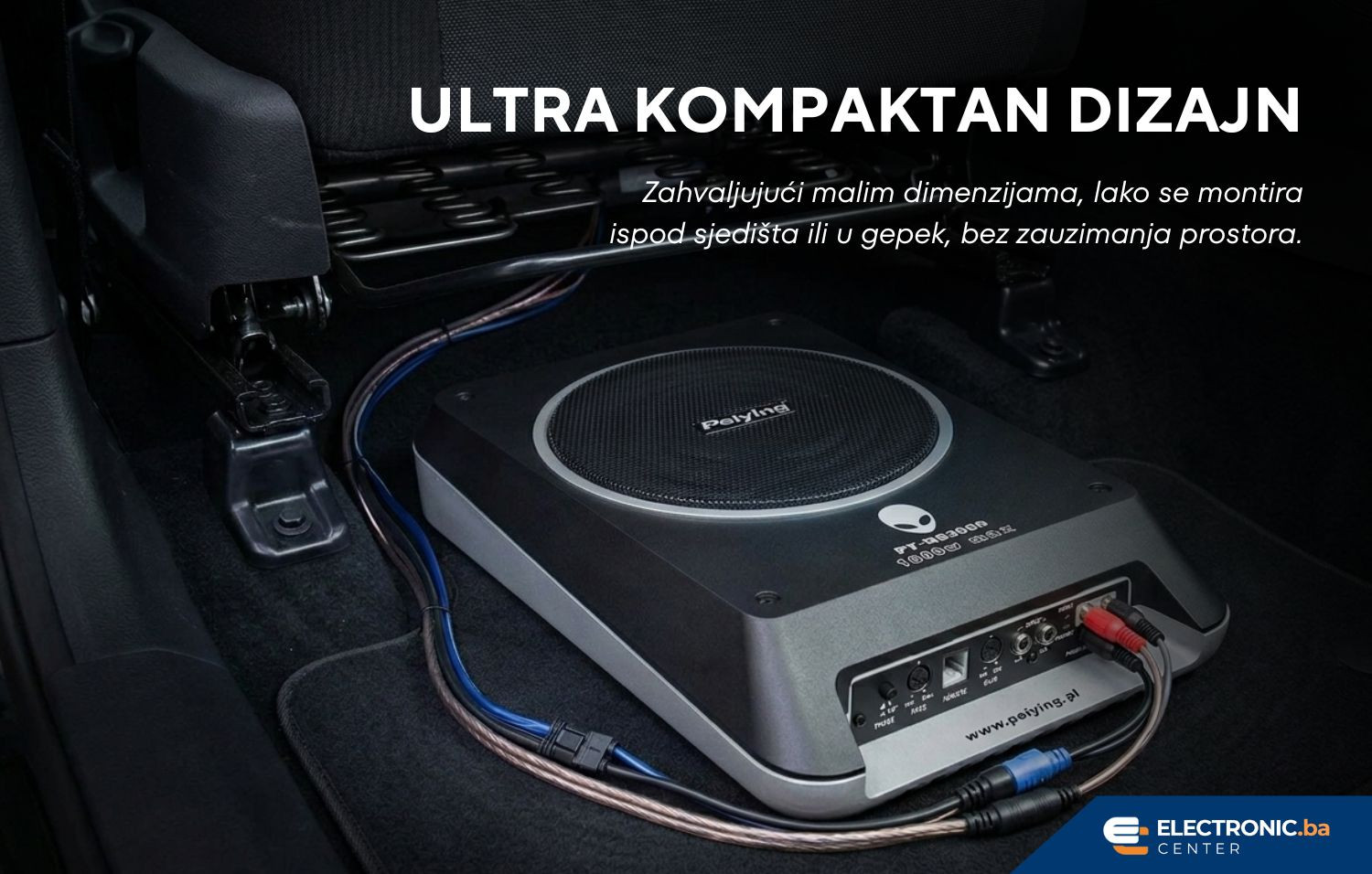 Aktivni Subwoofer za ispod sjedišta PEYING PY-NB3000 200W