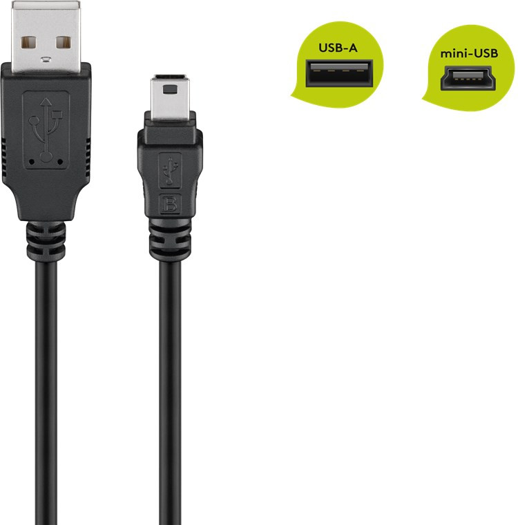 Kabal USB-A na Mini USB GOOBAY 1m