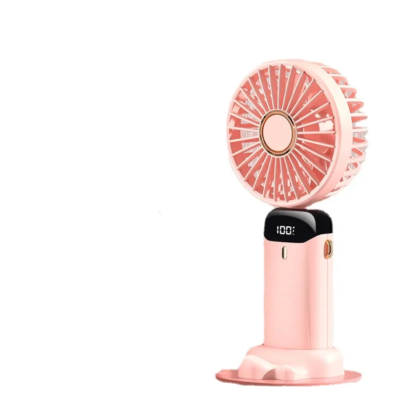 Ručni podesivi punjivi ventilator sa 5 brzina S1 rozi