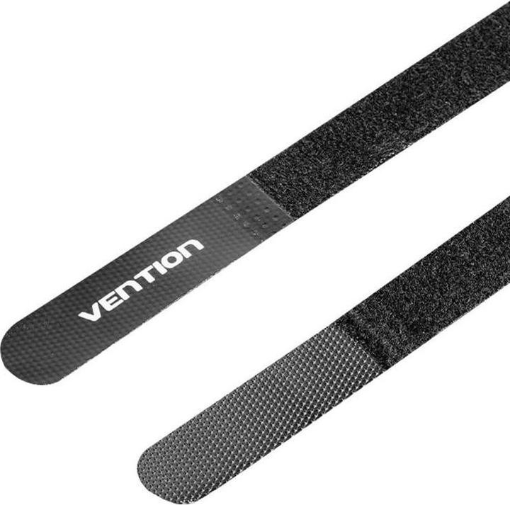 Čičak vezica za kablove 180x12mm VENTION crna KAOB0
