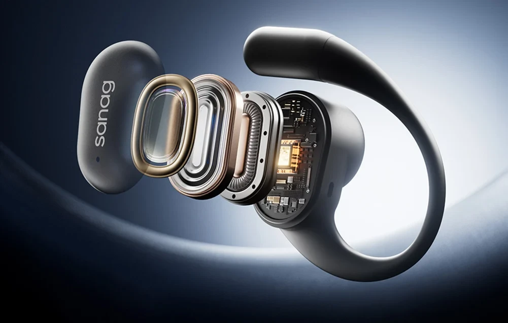 Bežične bluetooth slušalice SANAG OWS C16S, dizajn pruža udobnost