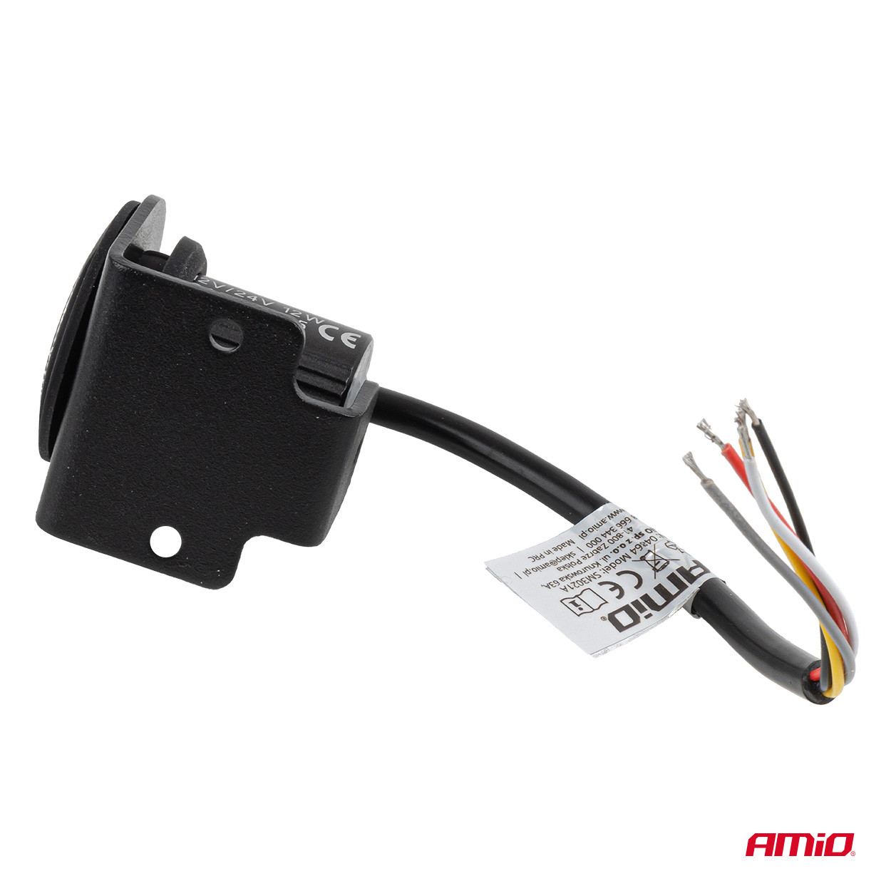 Auto LED lampa upozorenja R65 12V 24V 12W AMIO - slika 3